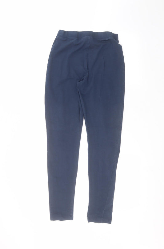 Womens UK Size M M&Co Regular Fit Sweatpants Blue Trousers