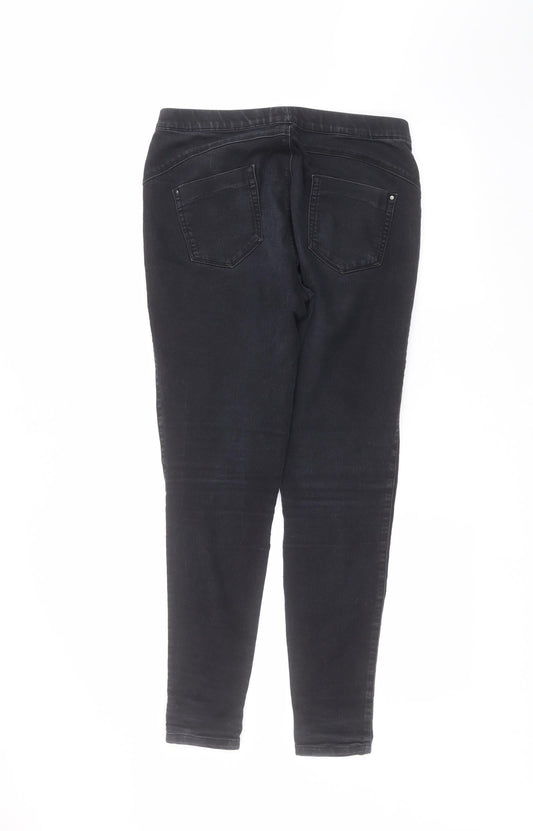 Denim & Co. Womens Black Jegging Jeans Size 12 L26 in