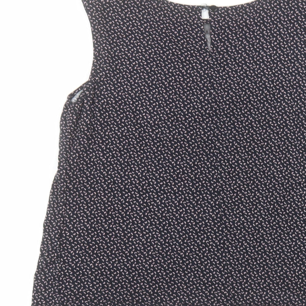 Womens UK Size 10 Mademoiselle R Black Basic T-Shirt
