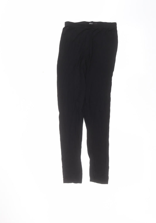 Womens UK Size L Boohoo Regular Fit Sweatpants Black Trousers