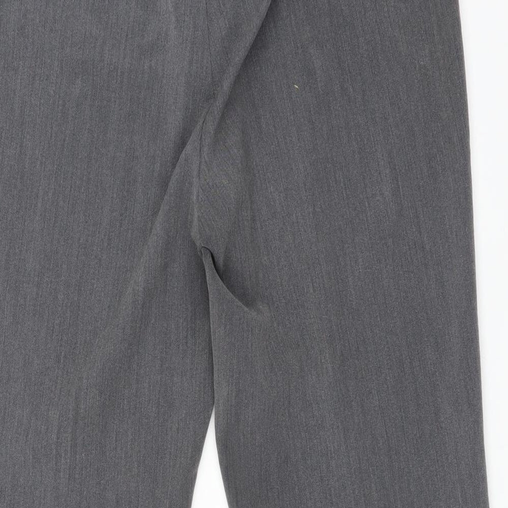 Brand and care label for Bonmarché women’s grey trousers, size UK 18, 25-inch leg