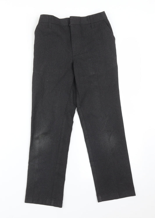 M&S Boys Grey Dress Pants Trousers Size 8-9 Years