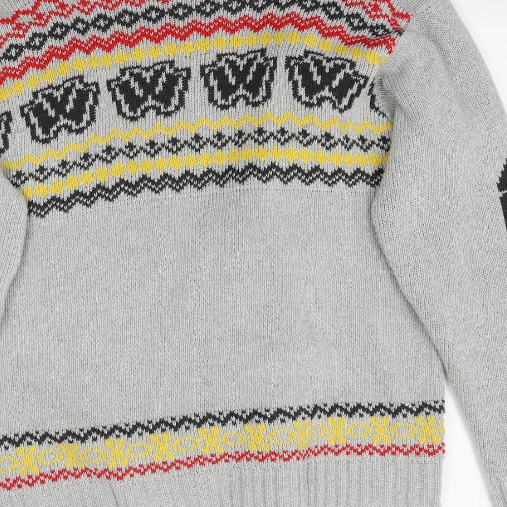 Womens UK Size XL Preworn Grey Cardigan Jumper