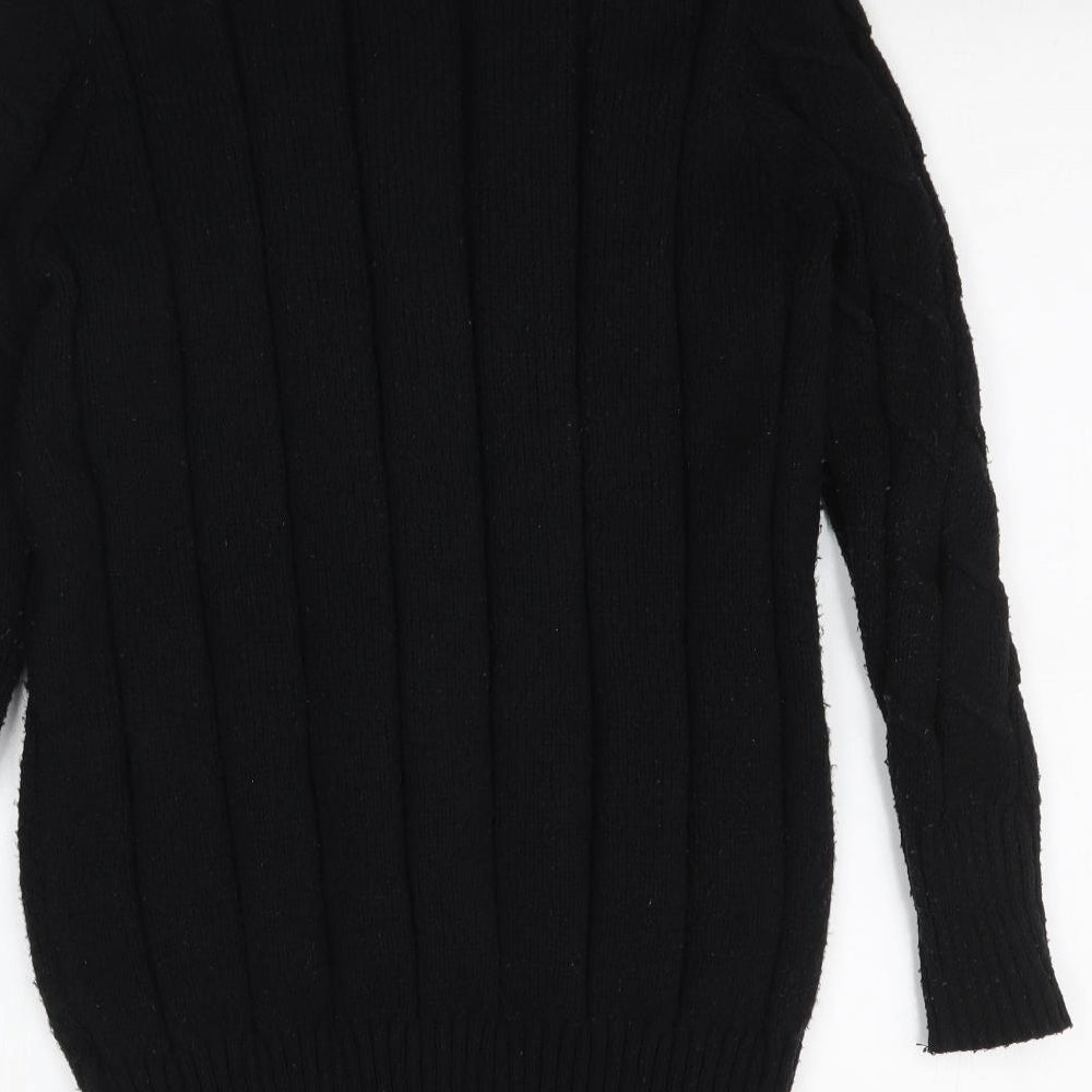 Emery Rose Womens Black Knit Cardigan Jumper Size M