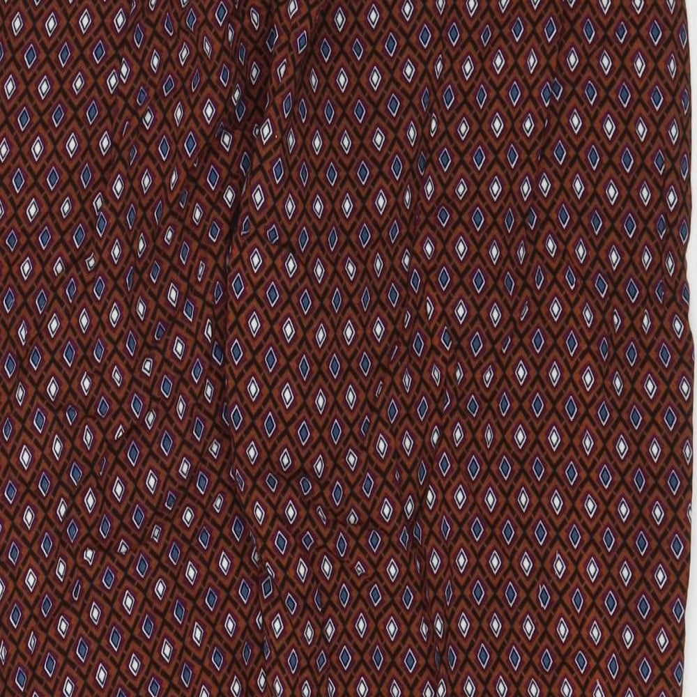 Womens UK Size L Preworn Regular Fit Multicoloured Trousers
