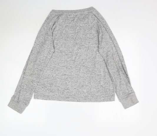 Womens UK Size M Love to Lounge Grey Basic T-Shirt