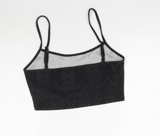 SheIn Womens Black Cropped Tank Size M