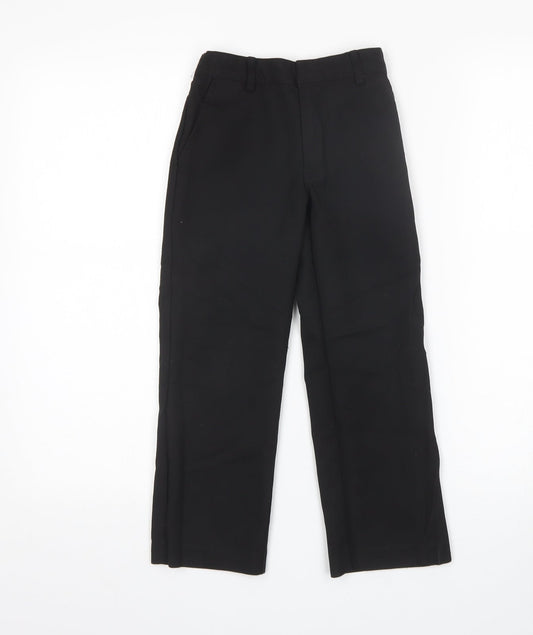 David Luke Boys Black Dress Pants Trousers Size 6-7 Years - school Wear