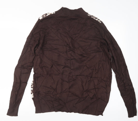 Womens UK Size L Casamia Brown Pullover Jumper