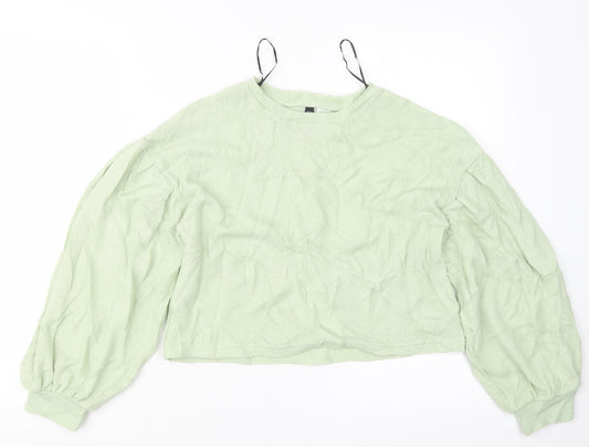 Womens UK Size XS Divided by H&M Green Pullover Jumper