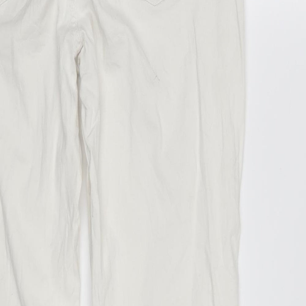 Womens UK Size 14 Janina Regular Fit Straight White Jeans