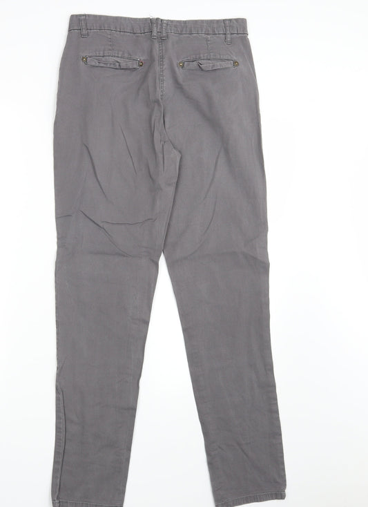 Denim Co. Womens Beige Denim Chino Trousers Size 10 L29 in