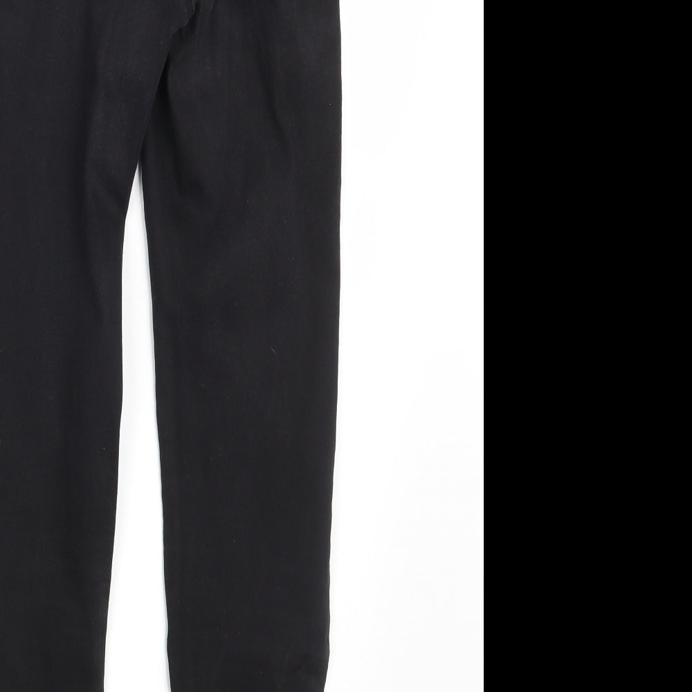 Brand and care label for Denim Co. women’s black denim jegging jeans, size UK 6, 27-inch leg
