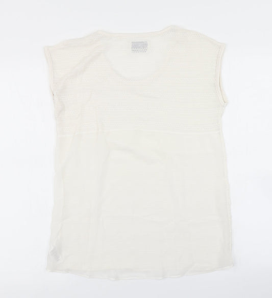Womens UK Size 8 NEXT White Basic Tank