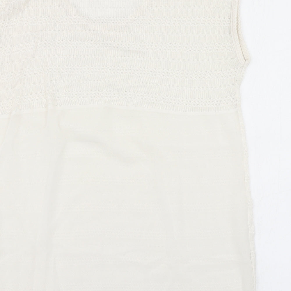 Womens UK Size 8 NEXT White Basic Tank