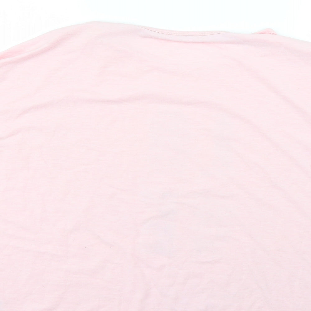 Womens UK Size 12 George Pink Basic T-Shirt