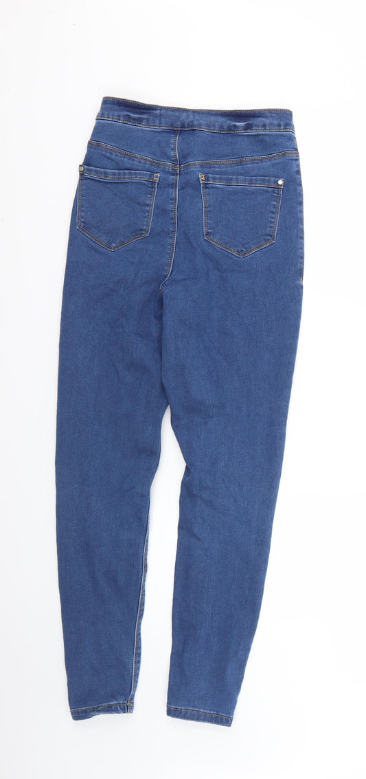 Missguided Womens Blue Skinny Jeans Size 6 L25 in