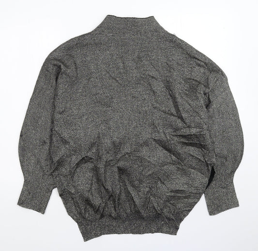 Womens UK Size S H&M Silver Pullover Jumper