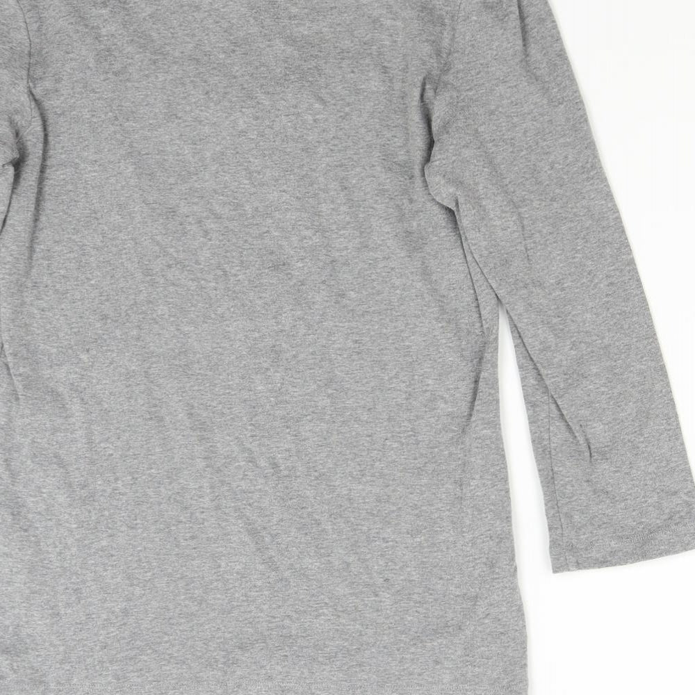 M&S Womens Grey Basic T-Shirt Size 12