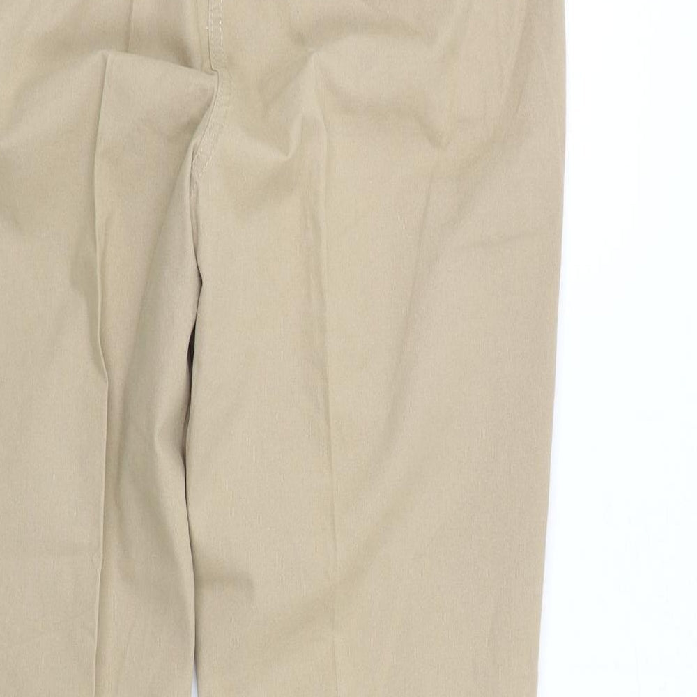 Savoir Womens Beige Trousers Size 14 L29 in