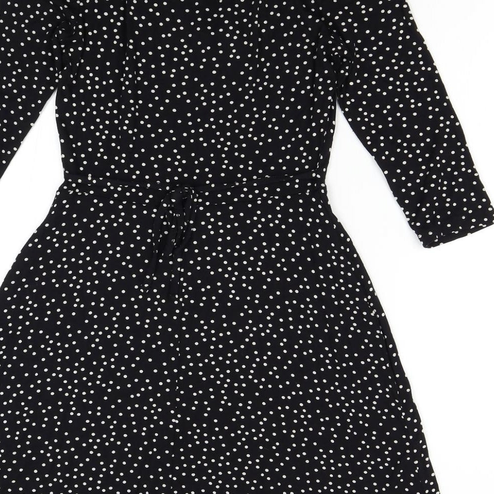F&F Womens Black Polka Dot Shift Size S