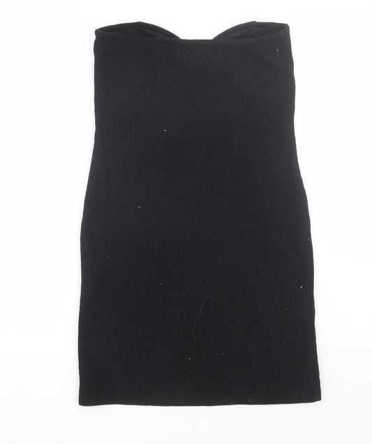 H&M Womens Black Wrap Dress Size S