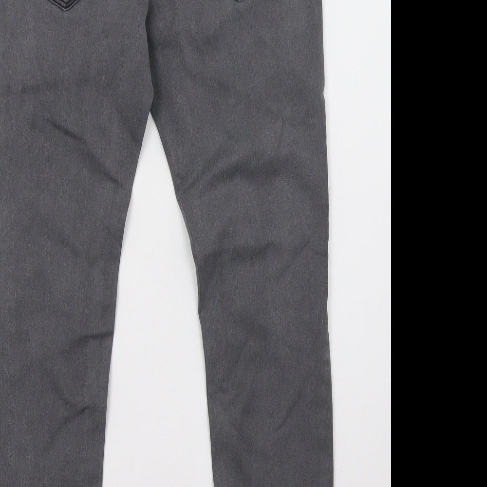 by very Womens Grey Skinny Jeans Size 10 L28 in