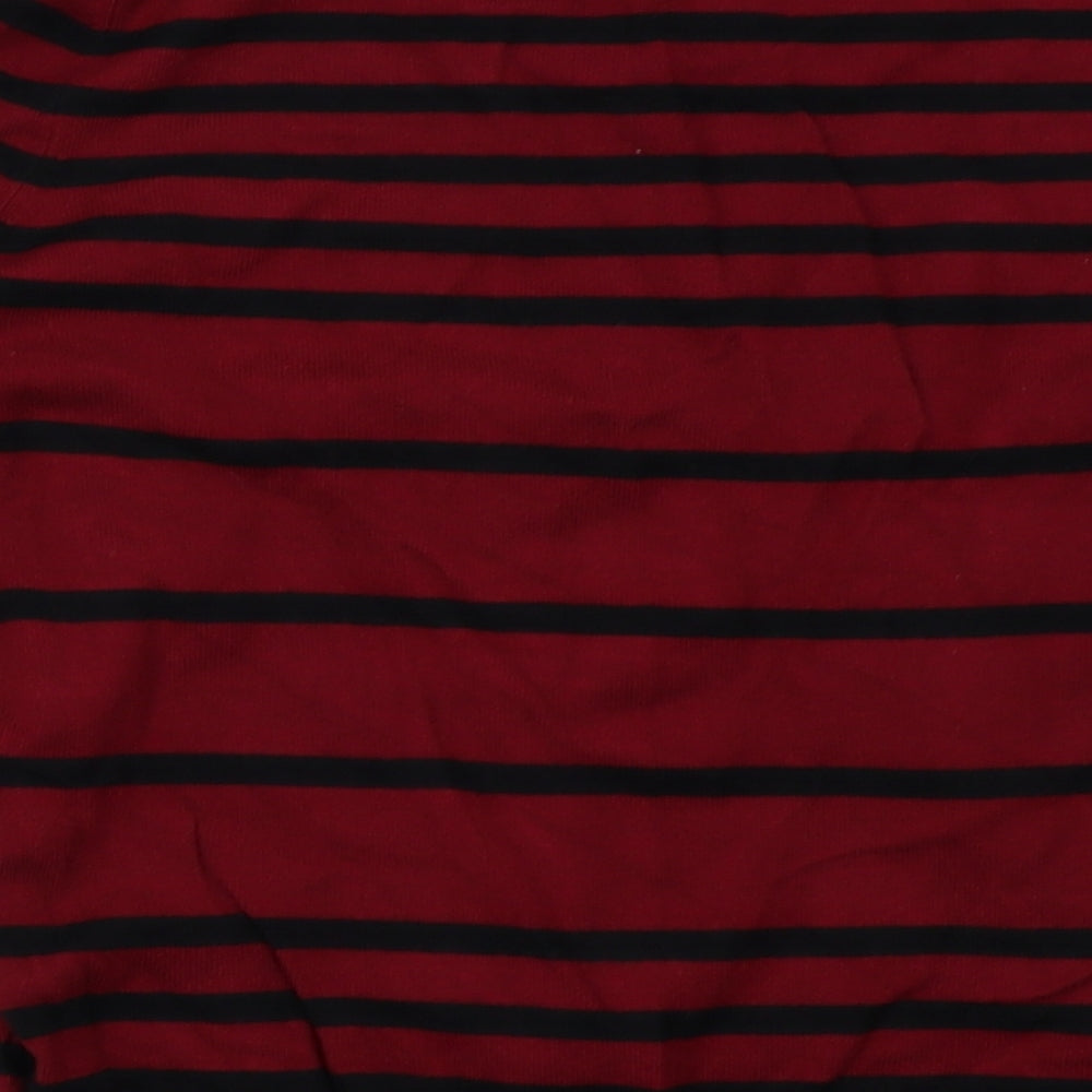Debenhams Womens Red Striped Pullover Sweatshirt Size 18