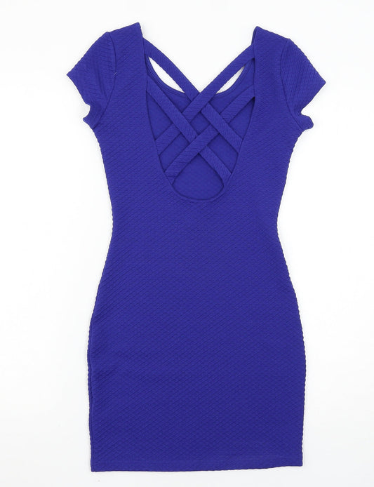 H&M Womens Blue Bodycon Size 6