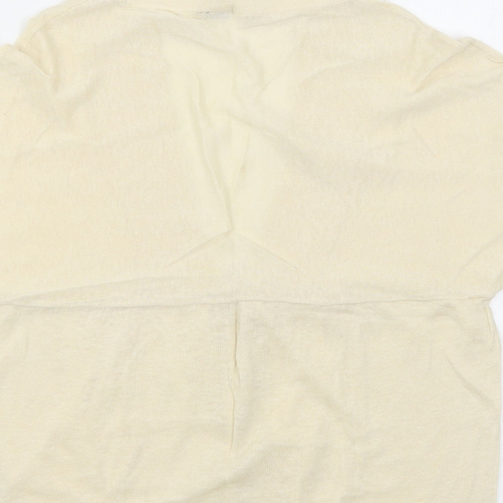 TU Womens Beige Cardigan Jumper Size 10