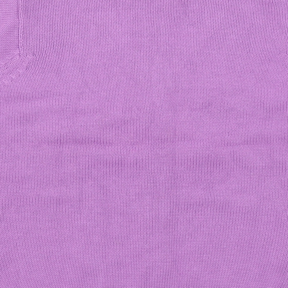 Womens UK Size S EWM Purple Cardigan Jumper