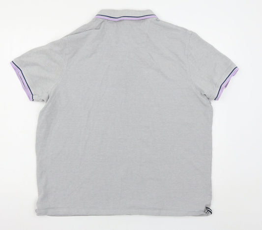 Maine New England Mens Grey Polo Size XL