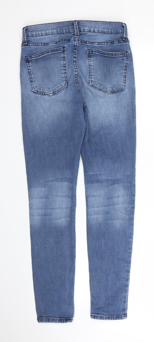 Debenhams Womens Blue  Denim Skinny Jeans Size 8 L26 in
