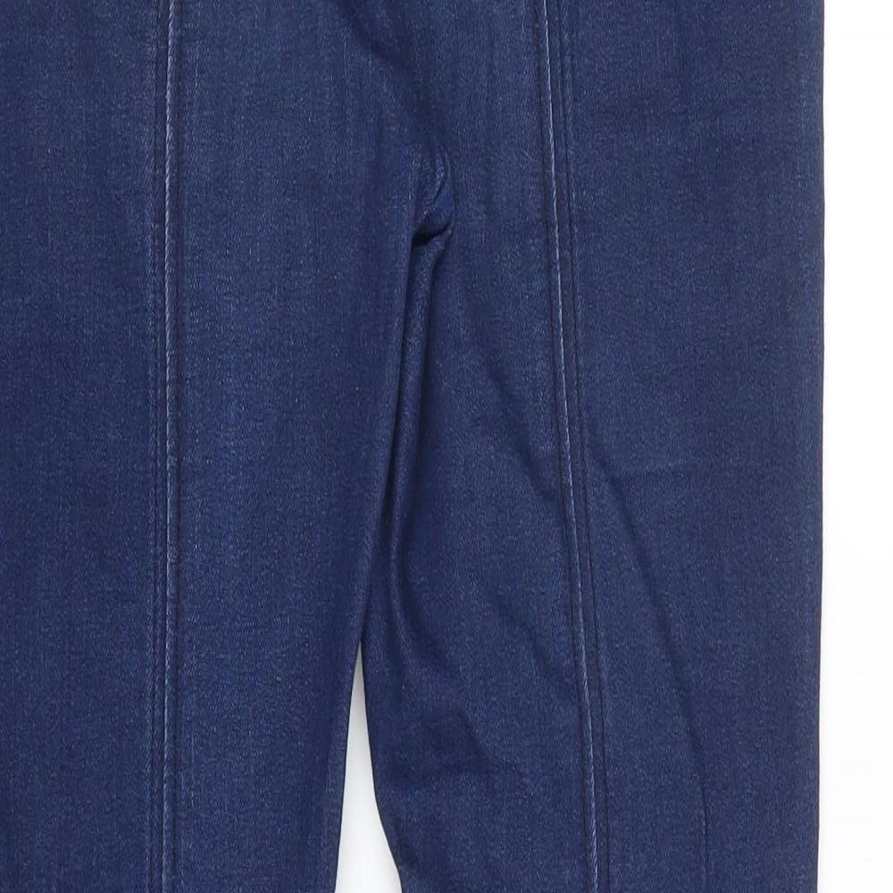 Womens UK Size 8 Leana Woman Slim Fit Capri Blue Jeans