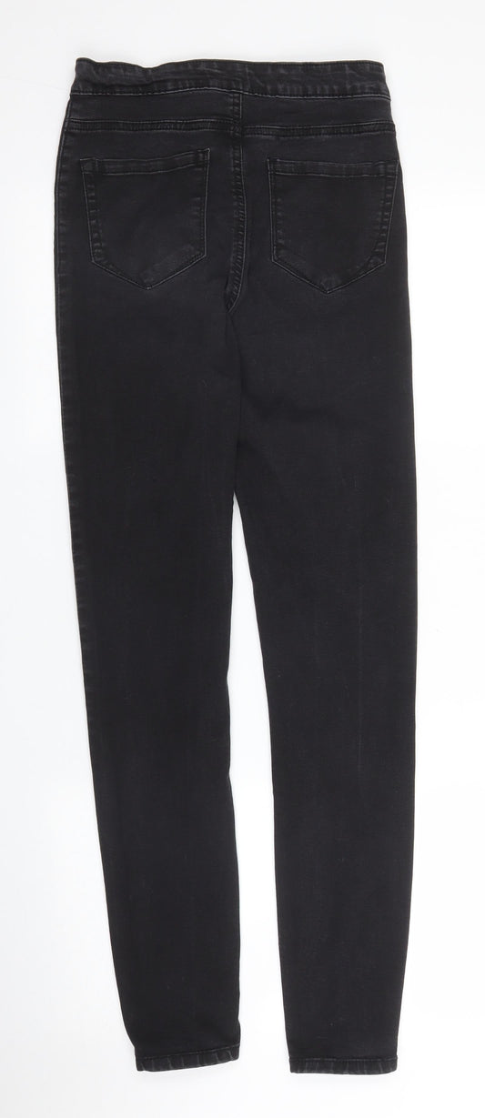 Primark Womens Black Denim Skinny Jeans Size 8 L29 in