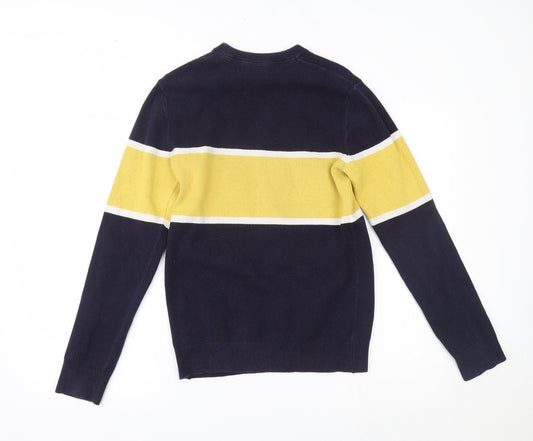 H&M Mens Blue Pullover Jumper Size XS