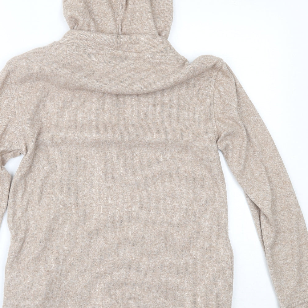 F&F Womens Beige Pullover Hoodie Size 6