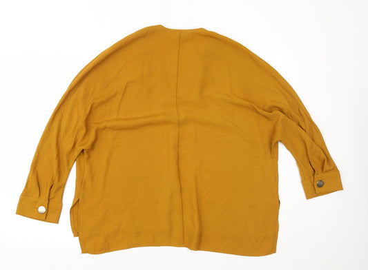 Primark Womens Yellow Basic Blouse Size 10