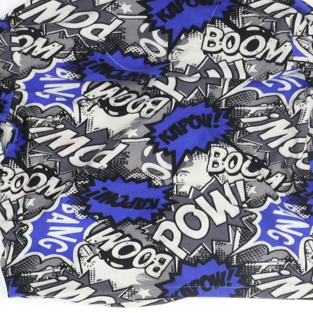 Peacocks Boys Blue Geometric Pyjama Top Size 6-7 Years - Pow