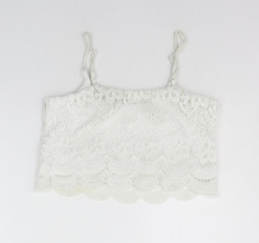 Womens UK Size 8 Select White Basic Tank