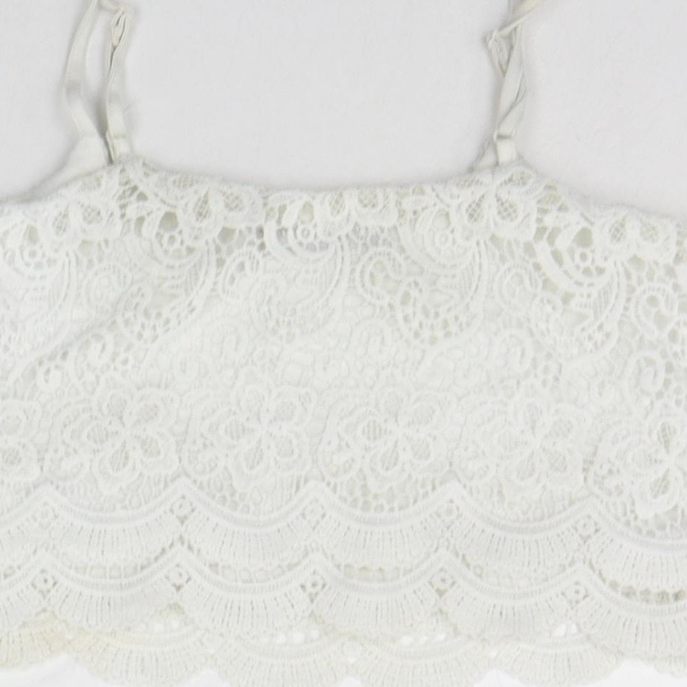 Womens UK Size 8 Select White Basic Tank