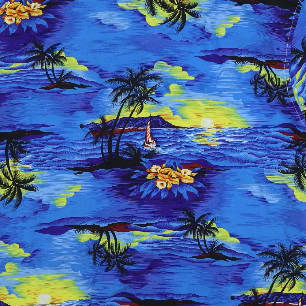 Wicked Costumes Mens Blue Button-Up Size S