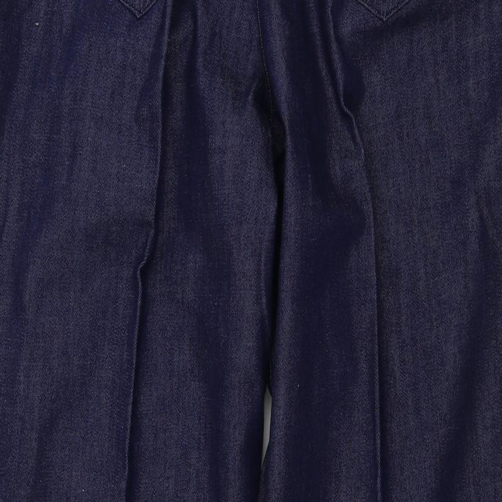 Womens UK Size 12 Marks and Spencer Regular Fit Blue Trousers
