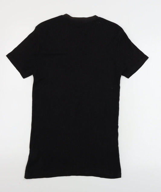 Preworn Mens Black T-Shirt Size M
