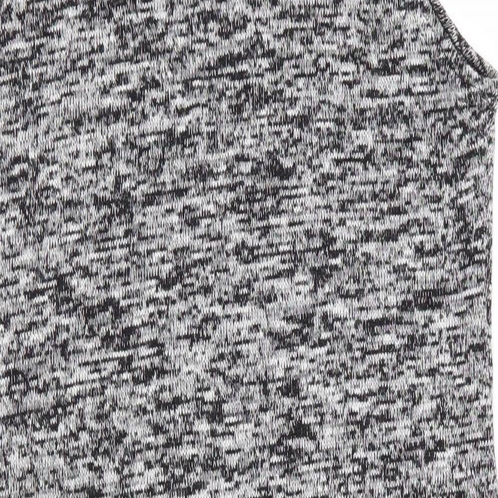 Brand and care label for Voulez-Vous women’s black jumper dress, size M, - white