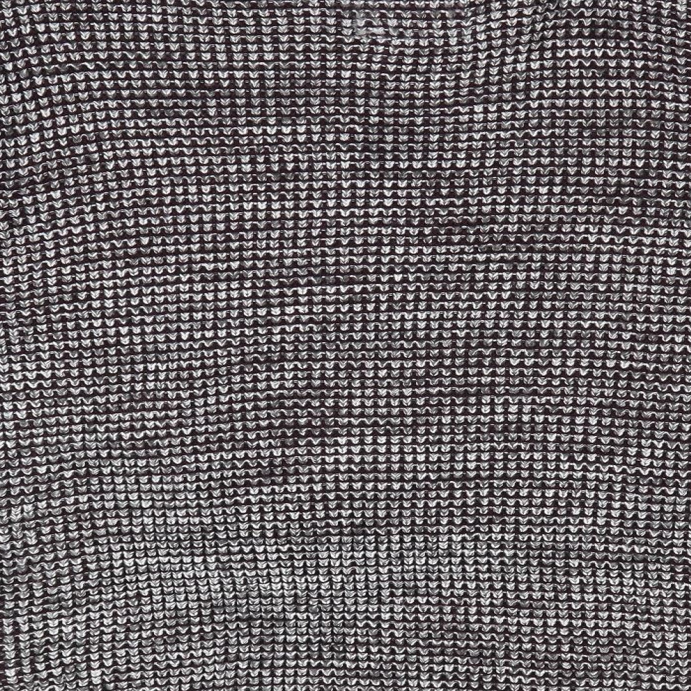 Brave Soul Mens Brown Houndstooth Pullover Jumper - High Cowl Type Neck with drawstring