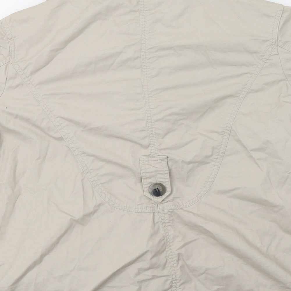 E-vie Womens Beige Canvas Jacket Size 18