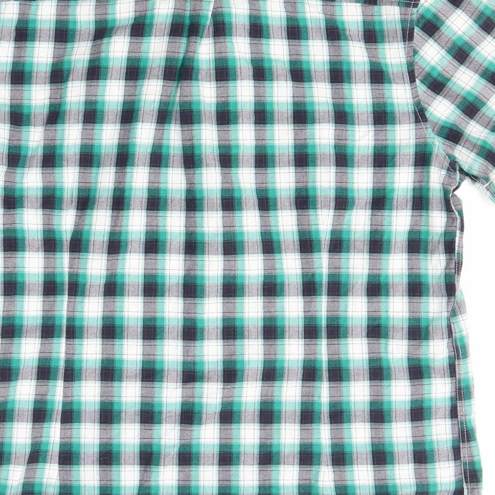 Burton Mens Green Check Button-Up Size XL