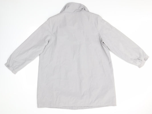 Womens UK Size 16 Casual Comfort Grey Overcoat