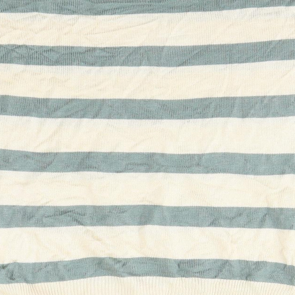 Brand and care label for Mix men’s multicoloured striped jumper, size L